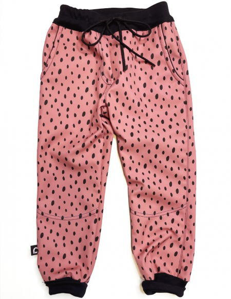 softshellové kalhoty Dots Pink