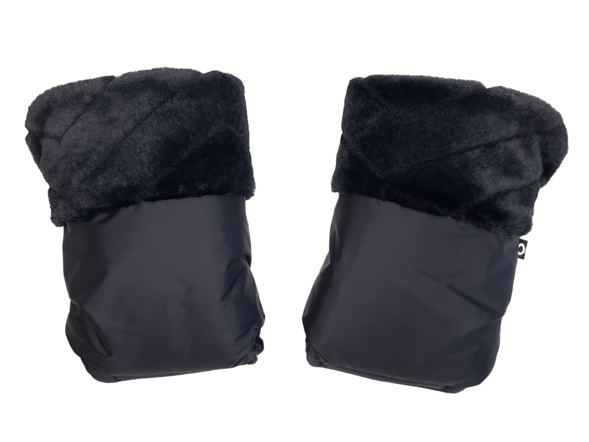 rukavice na kočárek Fur Black 4289